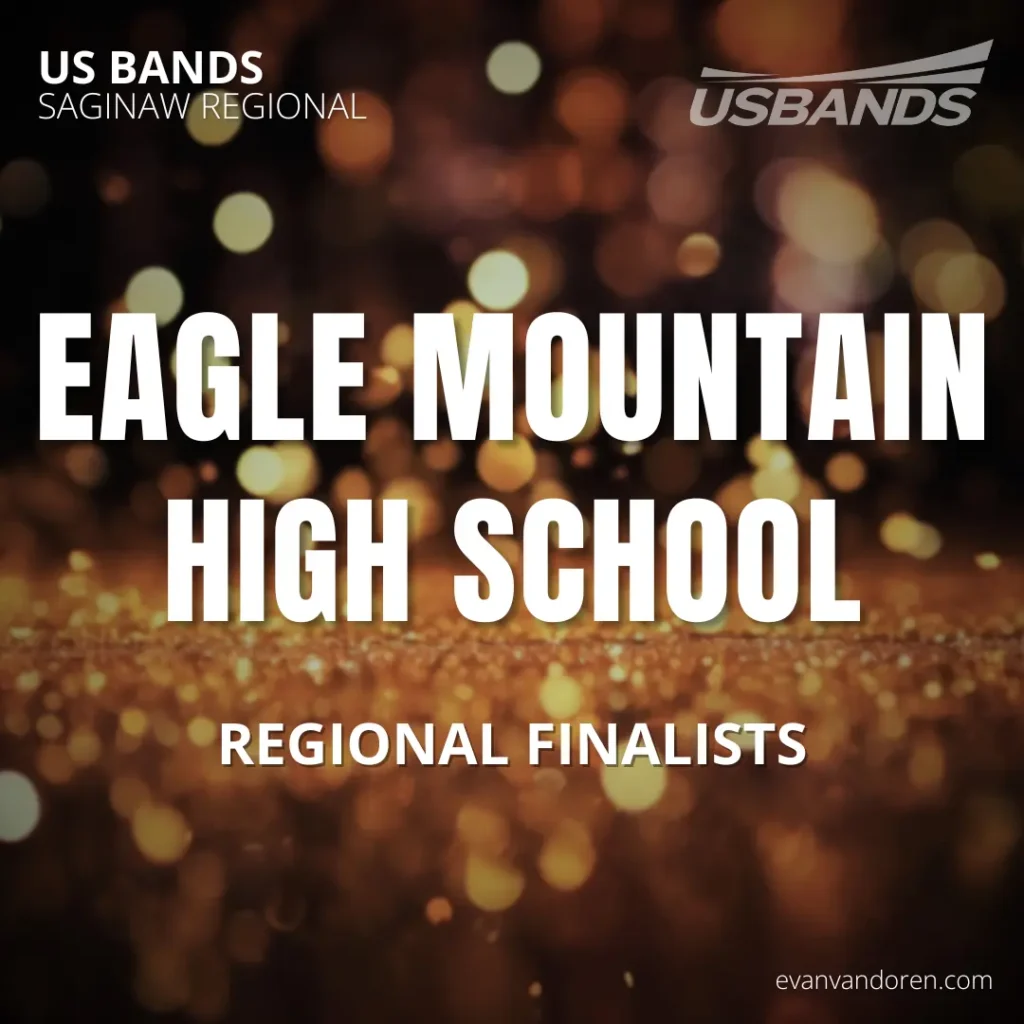 Eagle Mountain HS Band Evan VanDoren Marching Band Shows Music Composer Arranger US Bands Bands of America
