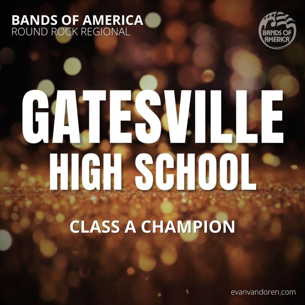 GATESVILLE HS BANDS OF AMERICA AUSTIN REGIONAL EVAN VANDOREN MUSIC COMPOSER ARRANGER MARCHING BAND SHOWS