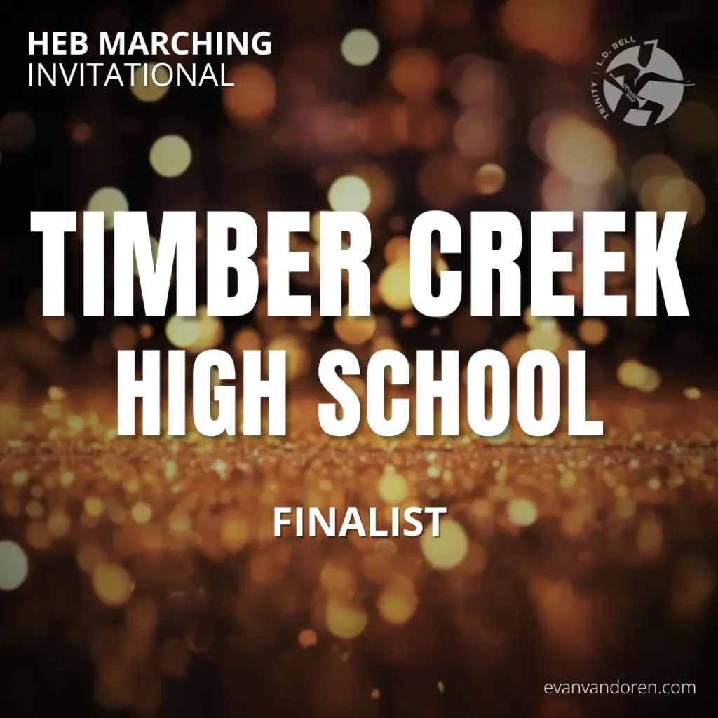 Timber Creek HS Band Evan VanDoren Marching Band Shows Music Composer Arranger US Bands Bands of America