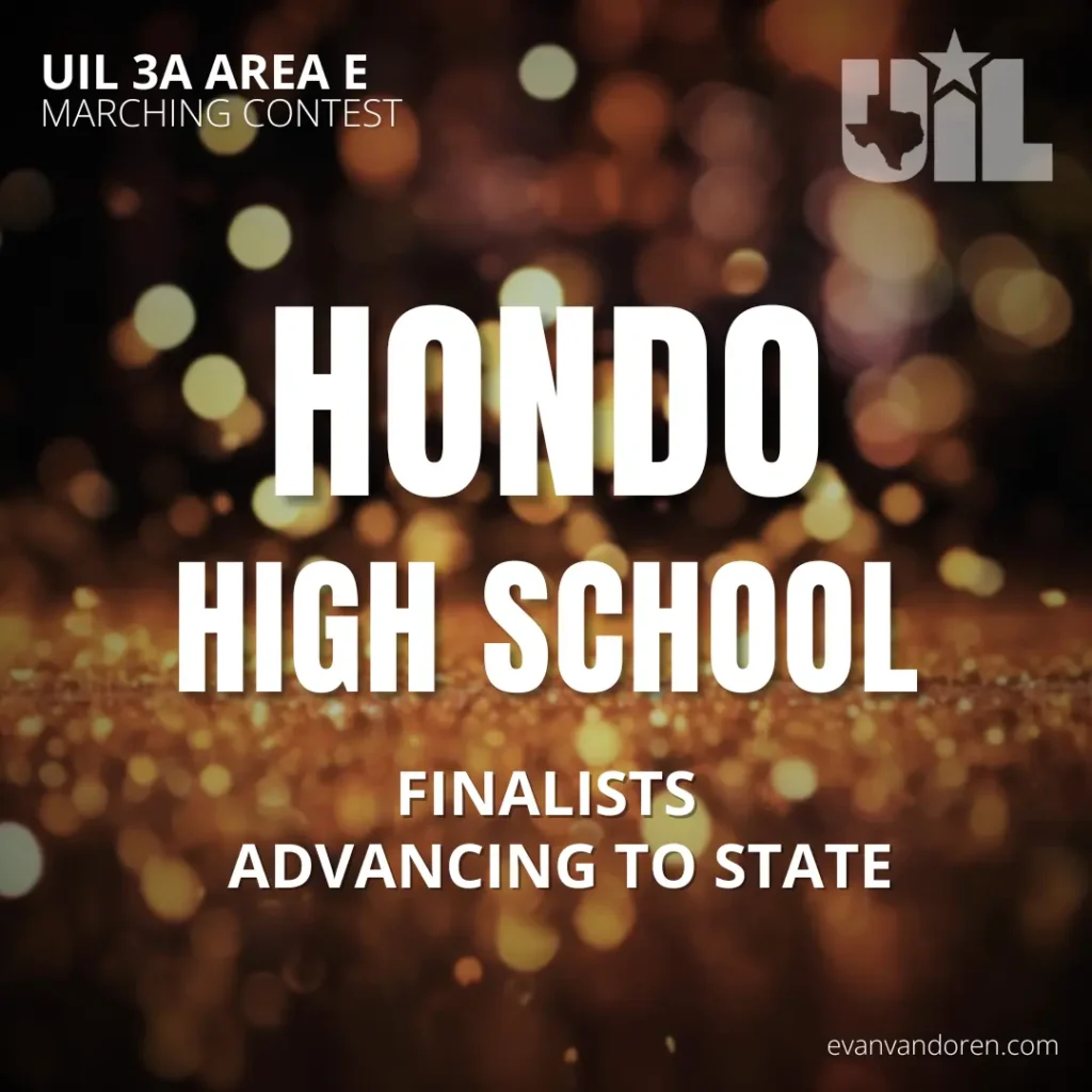 Hondo HS Band Evan VanDoren Marching Band Shows Music Composer Arranger US Bands Bands of America