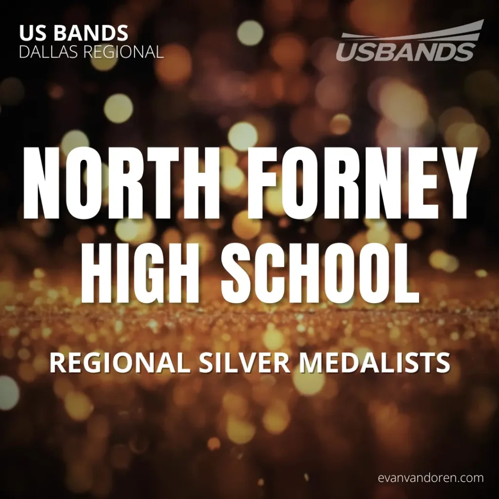 North Forney HS Band Evan VanDoren Marching Band Shows Music Composer Arranger US Bands Bands of America