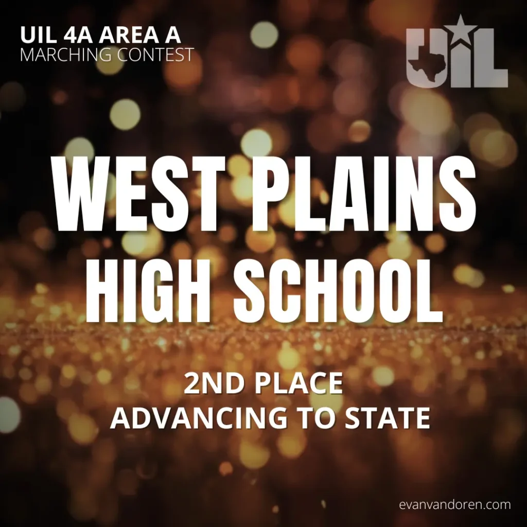 West Plains UIL Texas Evan VanDoren Music