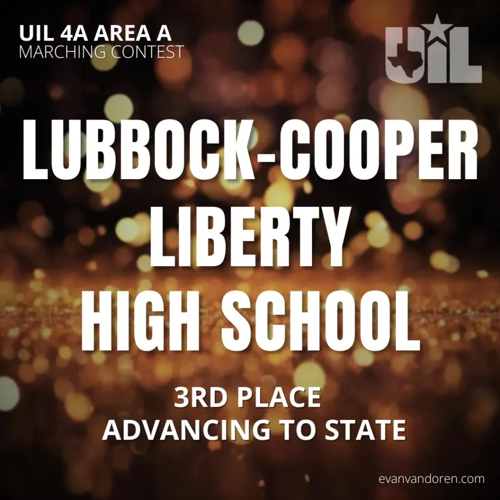Lubbock-Cooper Liberty UIL Texas Evan VanDoren Music