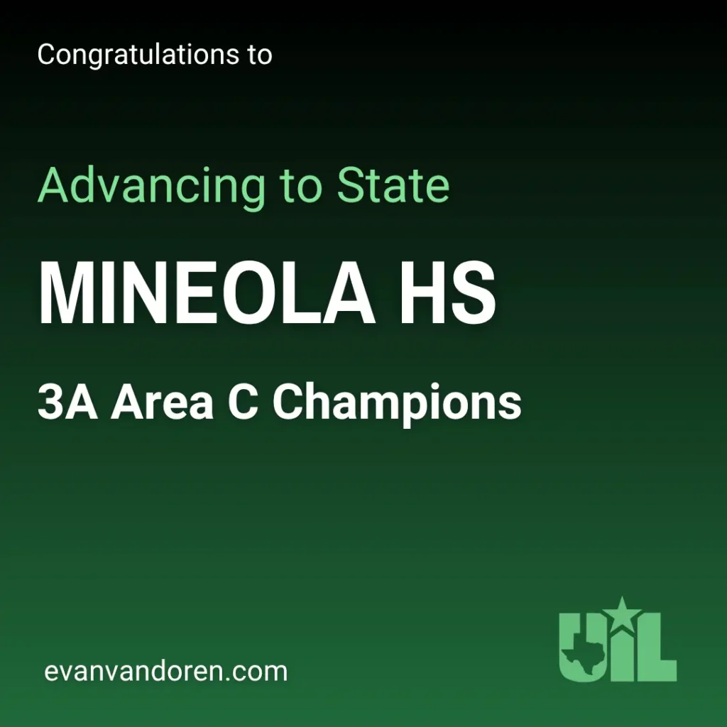 Mineola UIL Texas Evan VanDoren Music